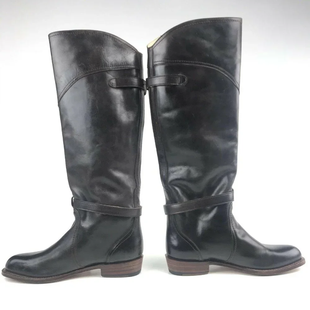Frye Womens Boots Tall Dorado‎ Riding Leather